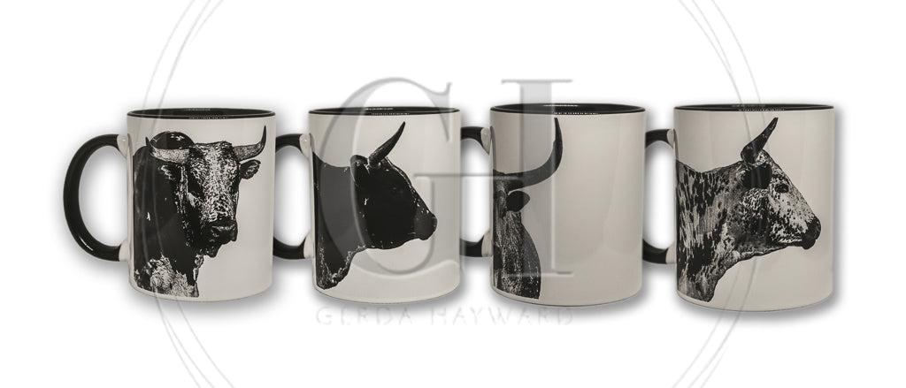 Nguni Heritage Mug Set – Black & White